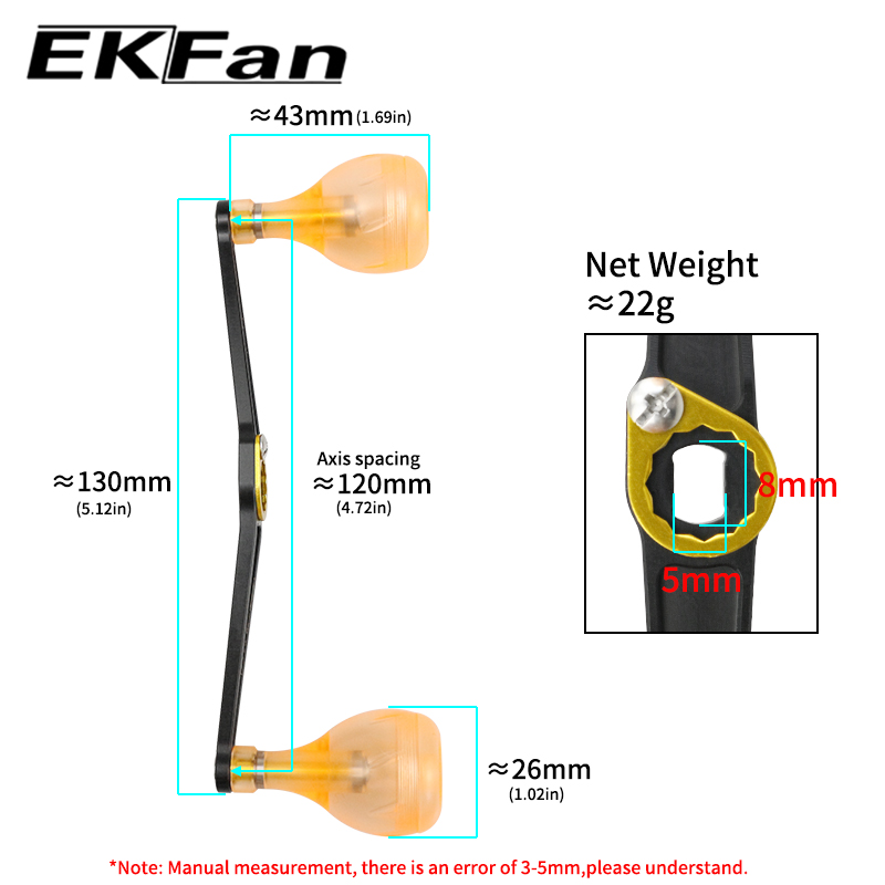 EKFan 130MM Ultralight Alloy H - Trolling Reel 评论和价格